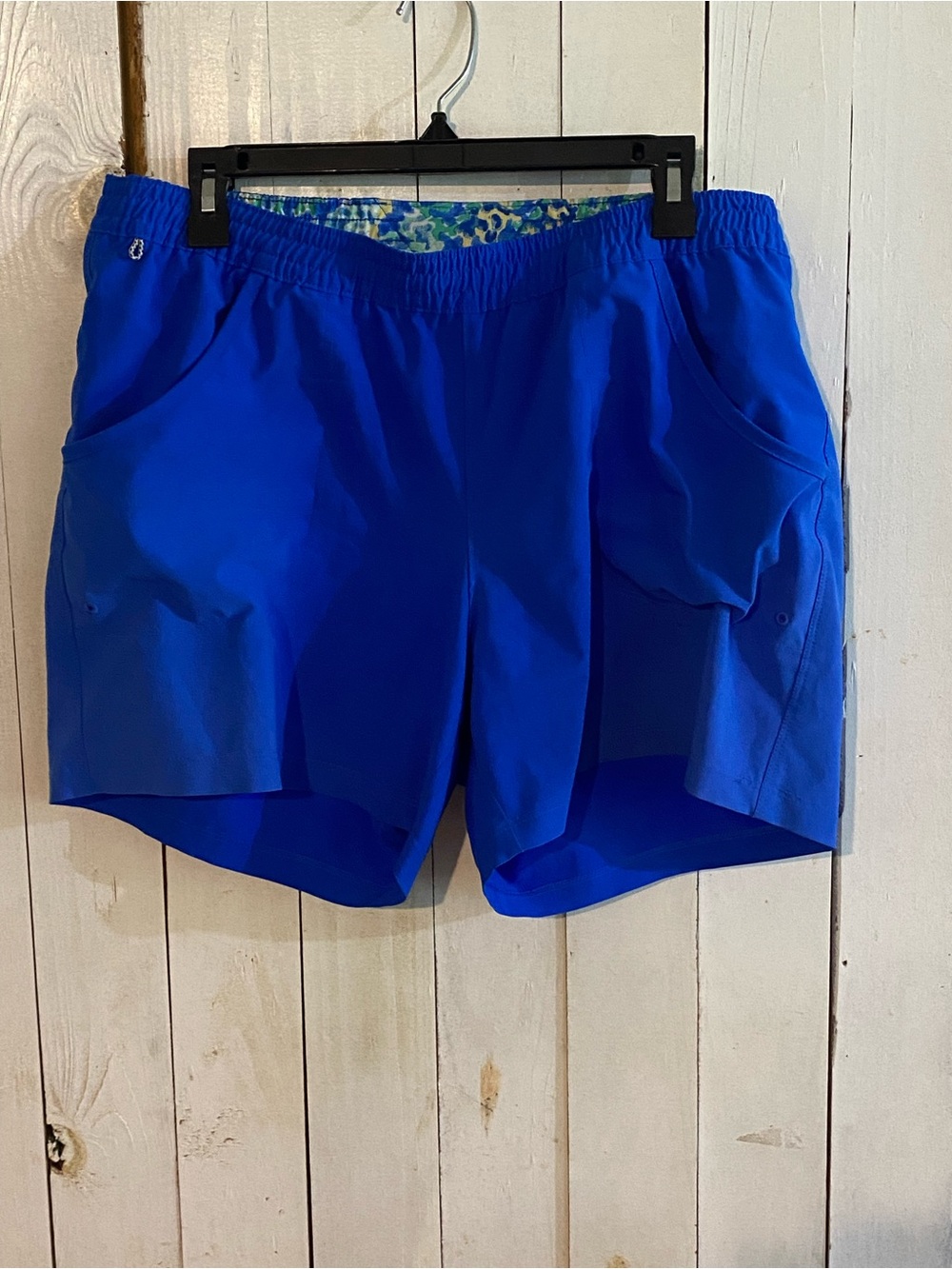 Men's Athletic Performance Shorts in Royal Blue - Elastic Waist Sport Shorts